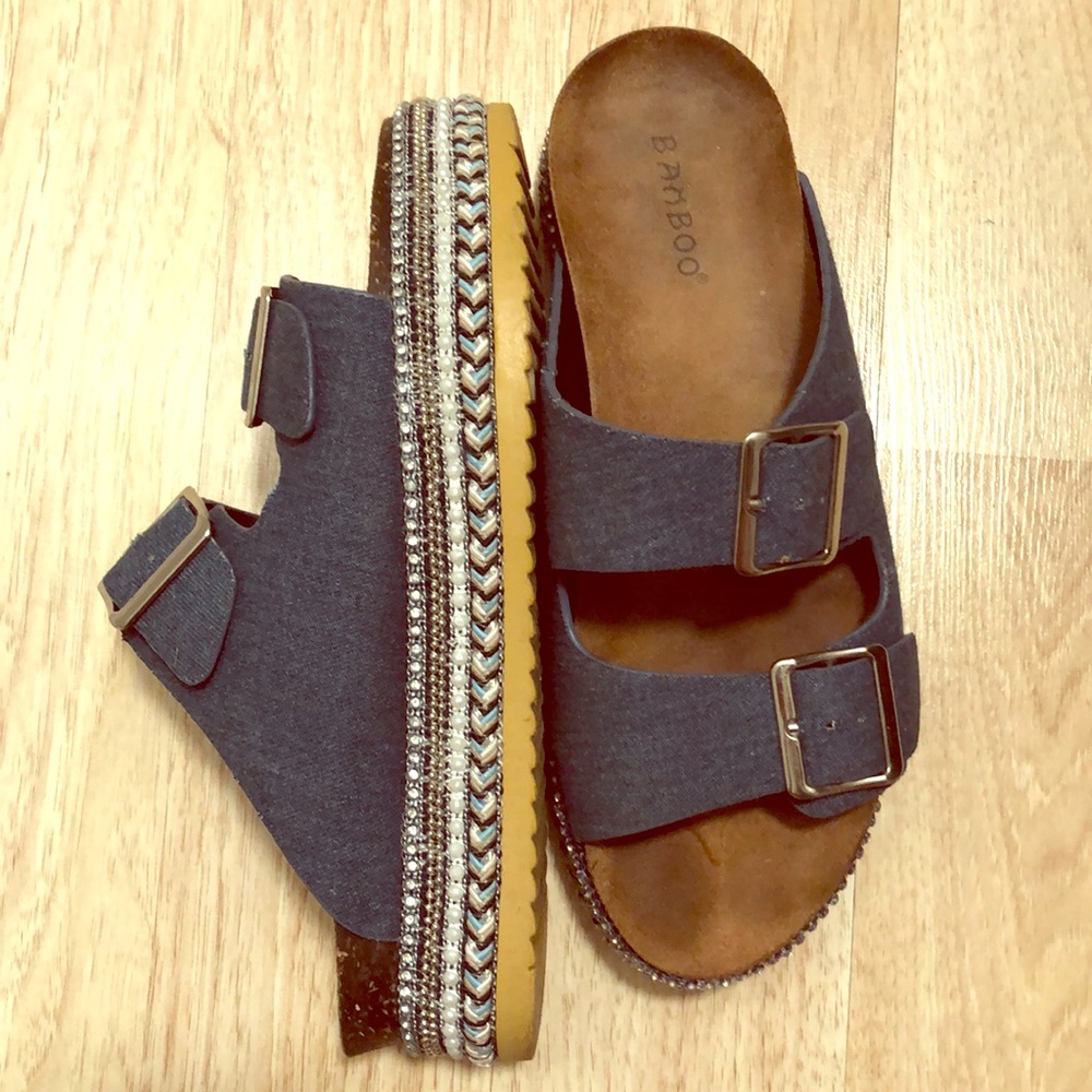 Slide Jean sandals